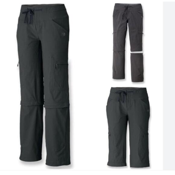 Mountain Hardwear Women's Black Yuma Convertible Pant size 14 - Picture 1 of 8
